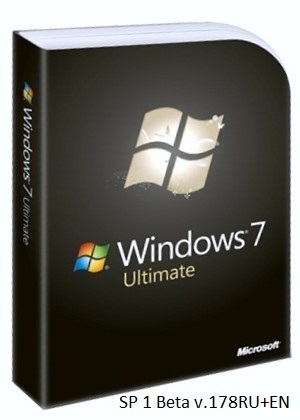 Windows 7 Ultimate 7601 SP1 Beta v.178 x86 7601.16562.x86fre.win7sp1_beta.100603-1800 [Русский+Англи