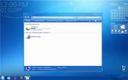 Тема для Windows 7 Harmony 7 Blue